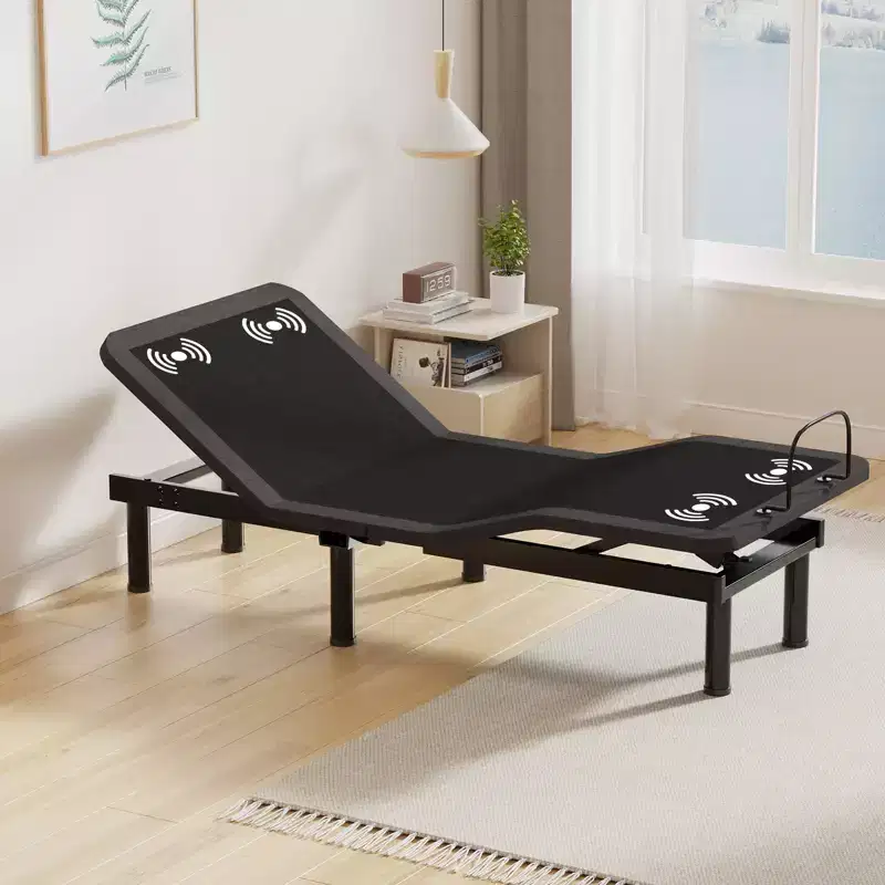 Dyonery Updated Adjustable Bed Base with Thickened Form Frame