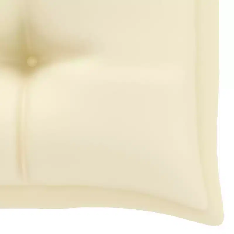 vidaXL Garden Bench Light blue (cushion), Natural teak (wood)