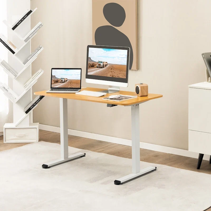 Gymax Electric Standing Desk Adjustable Stand up Computer Desk