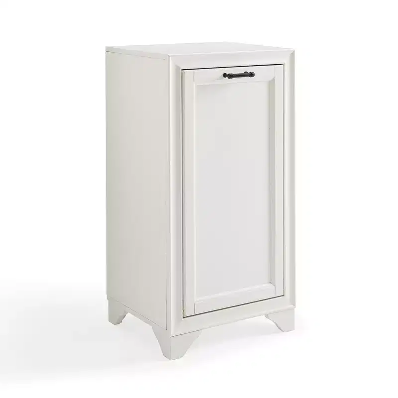 Tara Linen Hamper Decorative Wall Cabinet White - Crosley