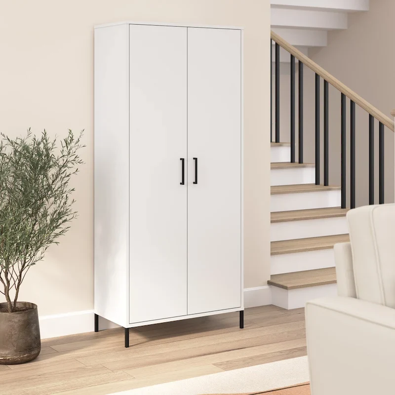 Tall Storage Cabinet with Doors, 4 Adjustable Shelves, ANSI/BIFMA Certified, Home Office
