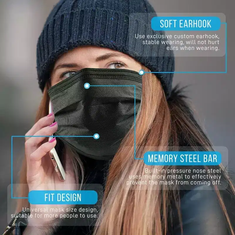 SereneLife 50 Pieces Disposable Face Masks