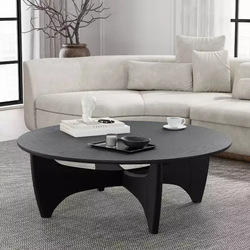 PexFix Round Solid Wood Coffee Table