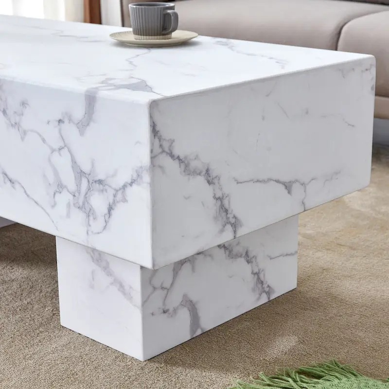 Modern Simple Texture Sticker MDF Coffee Table