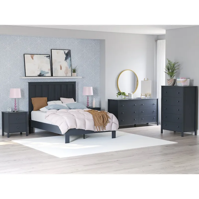 Blue 5-Drawer Chest of Drawers