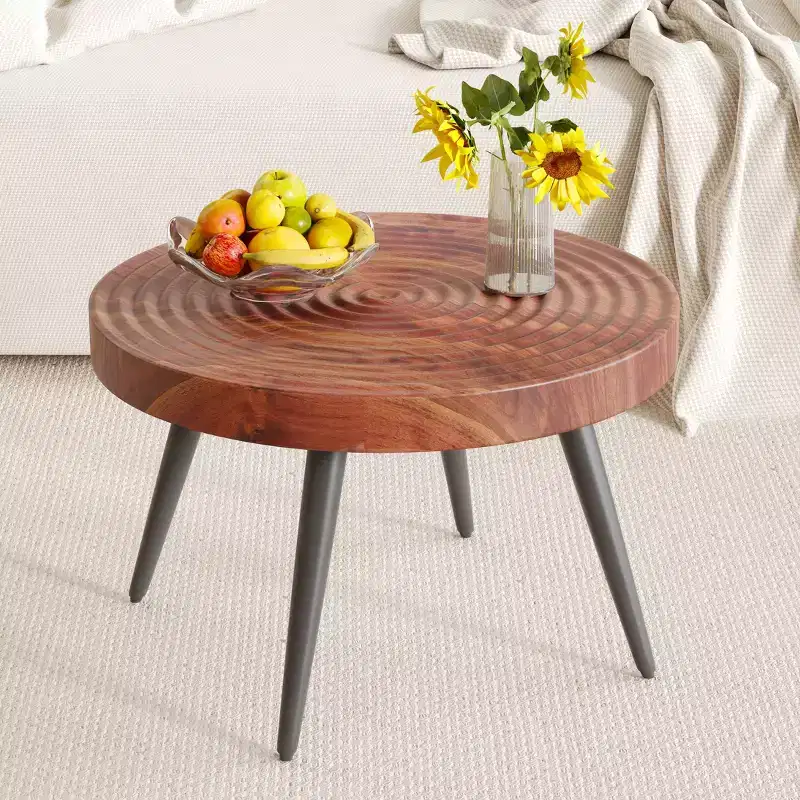GDFStudio Hugo Modern Round Coffee Table