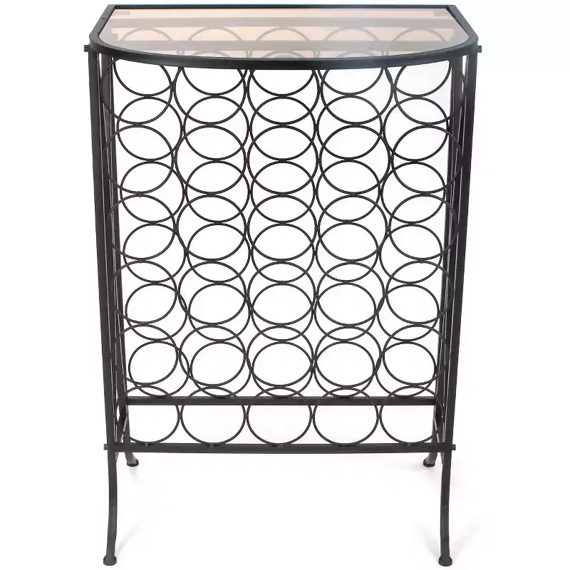 Sorbus chateau style wine bottle rack for home and cellar