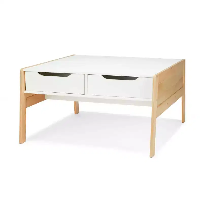Wooden Art & Activity Table with Storage Bins