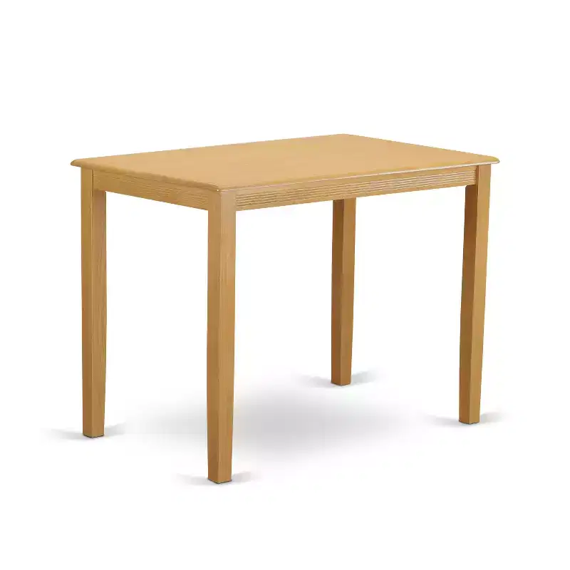 HomeStock Belmont Counter Height Dining Set-Pub Table And Counter Height Dining Chair, Oak