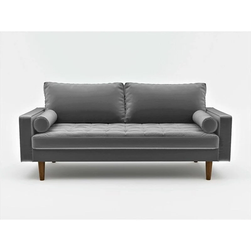 Velvet Mid-century Style Sofa