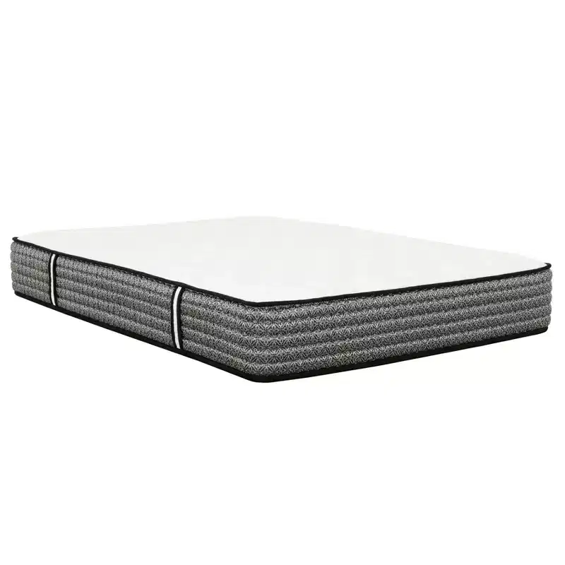 HomeStock Majestic 12 in. Pocket Coil Hybrid Mattress, Gray