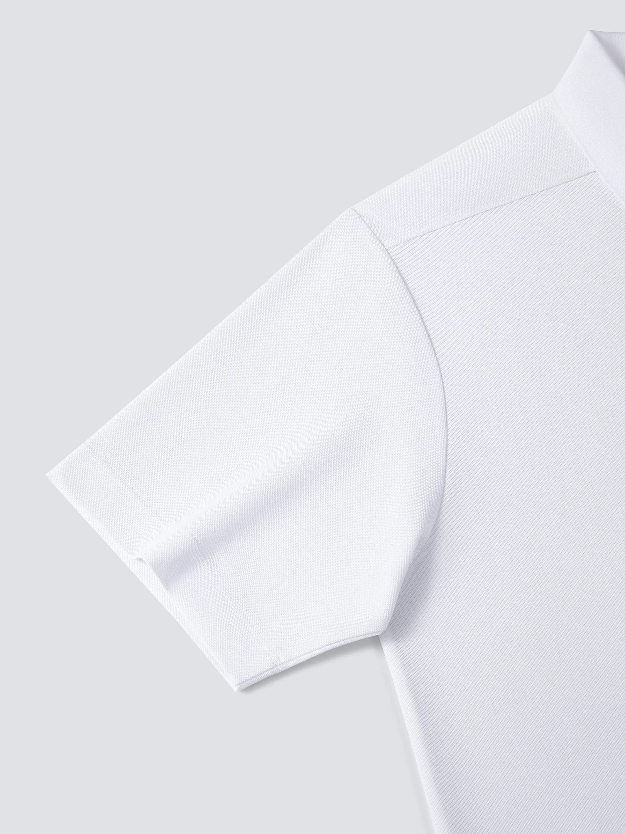 Pique Polo – White