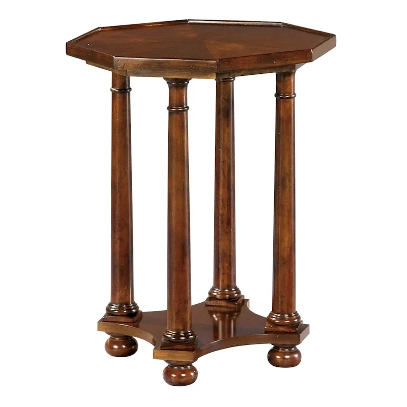 Hekman Furniture European Legacy Vintage, Farmhouse, Old World, Slim, Occasional Accent End Table, Mesa Peque?a