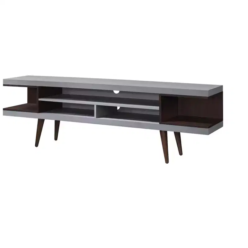70.87 in. Wood TV Stand with 5 Storage Shelves Fits TV's up to 75 in.