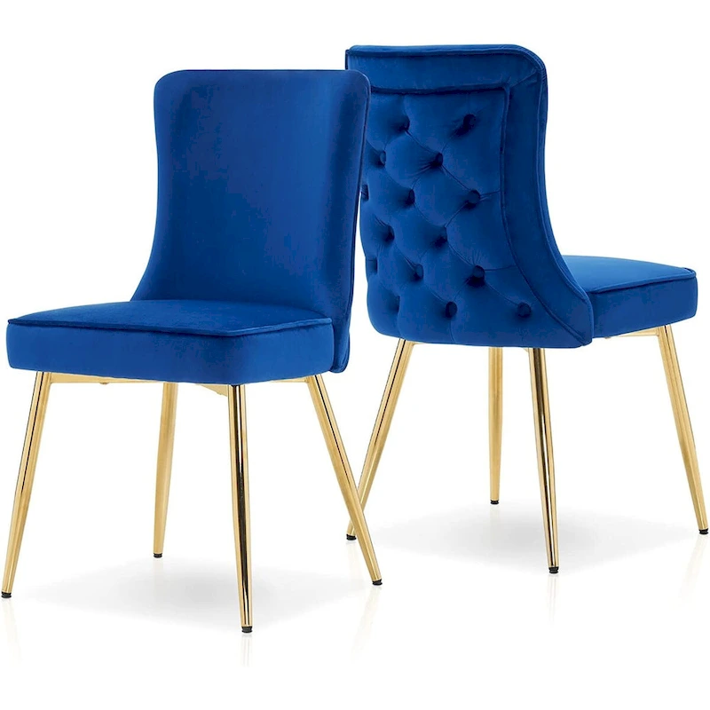 Ivinta Tufted Button Back Room Chair Set of 2