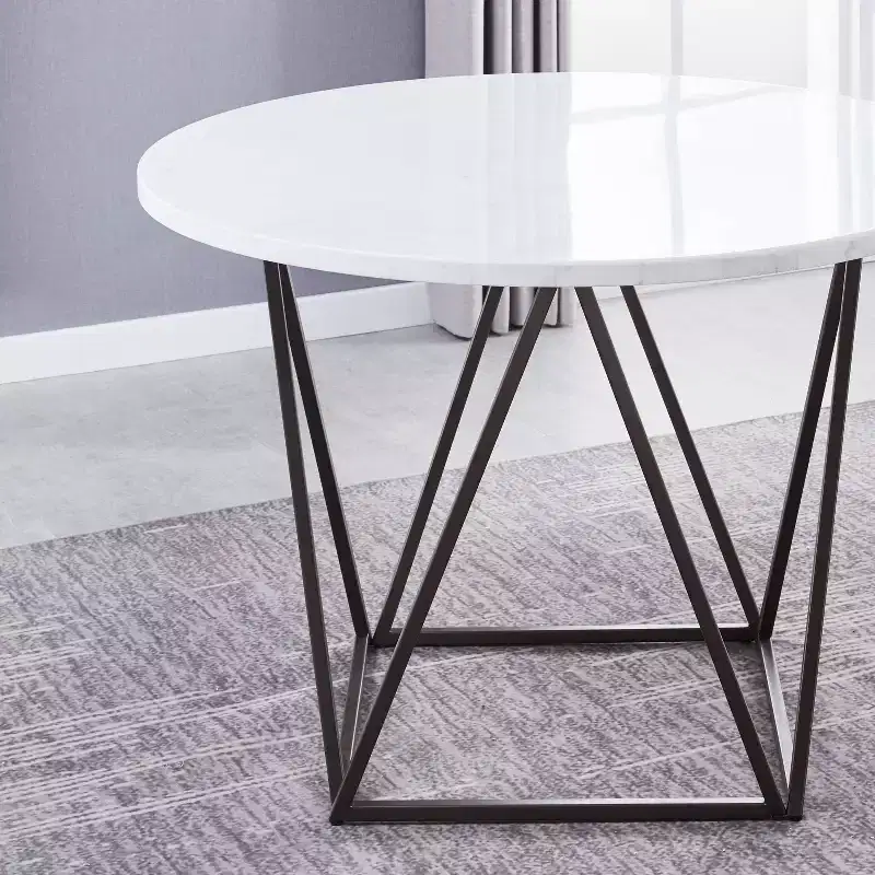 Ramona Round Dining Table White - Steve Silver Co.