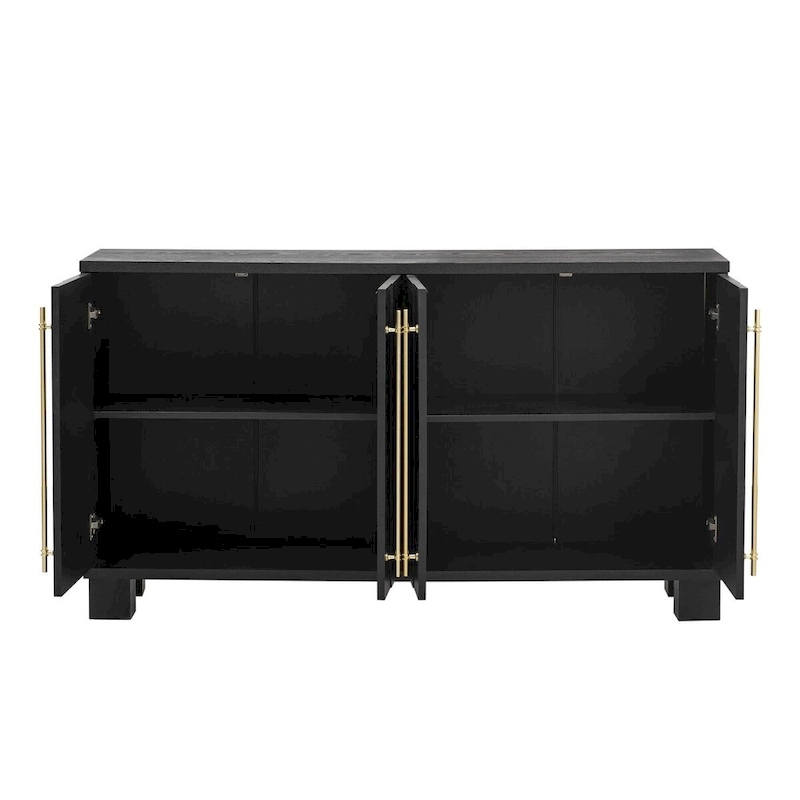 Wood Traditional Style Sideboard