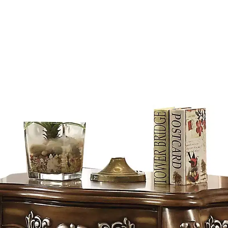 Antique Oak Accent Table â€?Rustic Wood Side Table for Living Room & Entryway