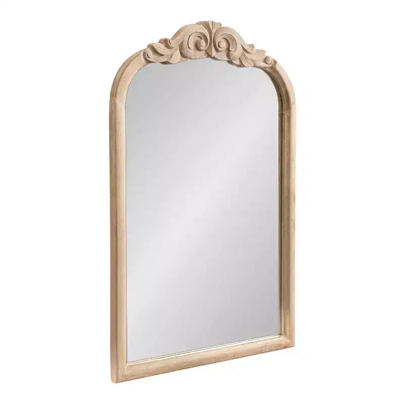 Wood Arch Wall Mirror