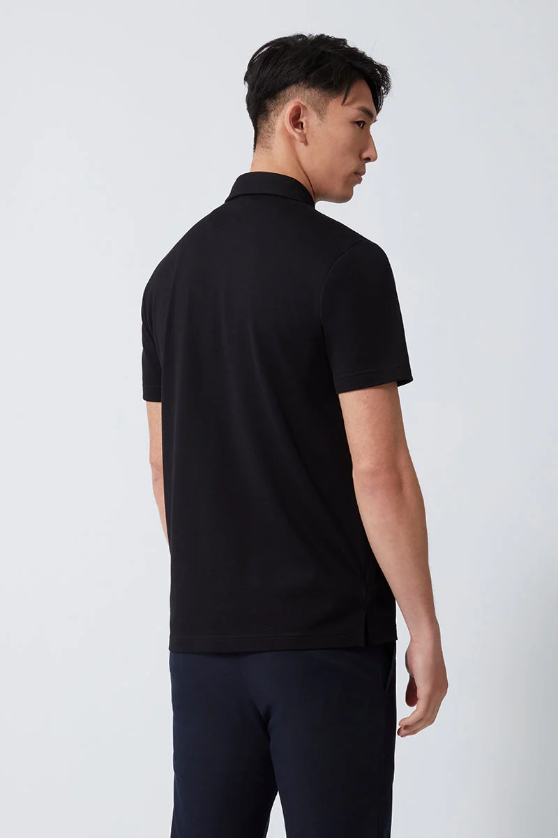 Pique Polo – Black