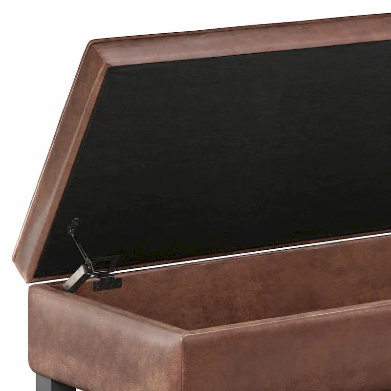 44 inch Wide Transitional Rectangle Ottoman Bench