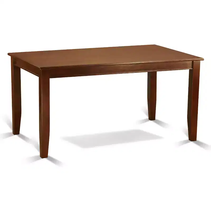 HomeStock 5 Piece Dining Table Set Brown Parsons Kitchen Table