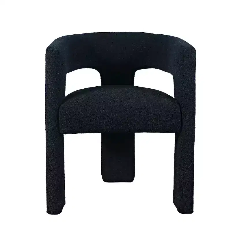 Jofran,Sven Modern Contemporary Upholstered Three-Leg Curved Back Dining Chair