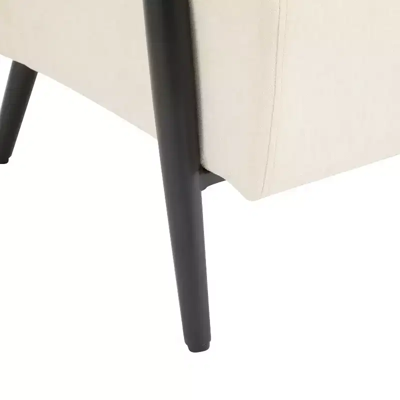 Modern Upholstered Iron Club Chair