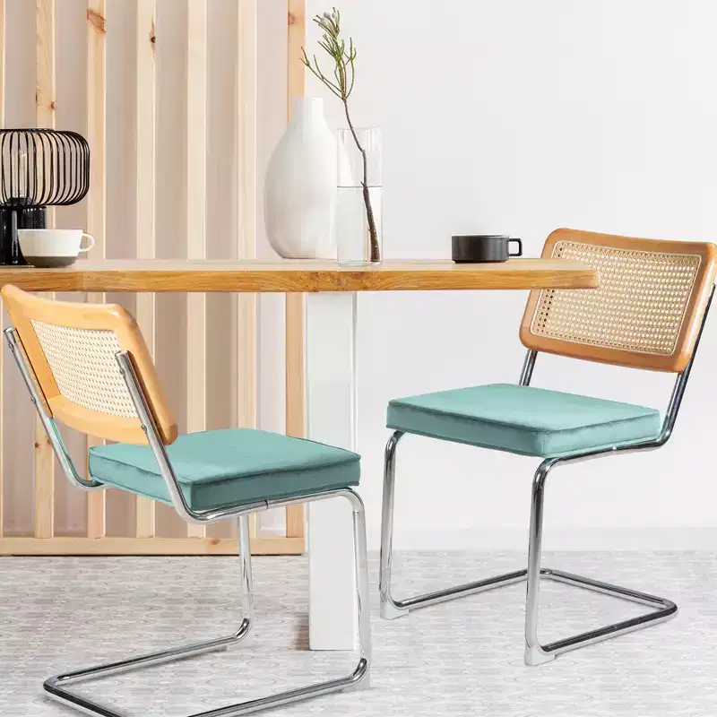 UPTIOT Velvet Upholstered Side Chair (Set of 2)