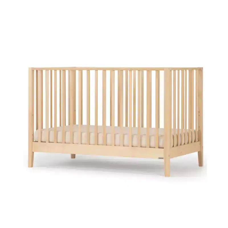 3-in-1 Convertible Crib, Made in Italy, Solid Beechwood - GREENGUARD Gold Certified