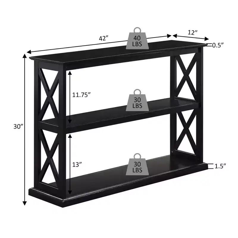 Coventry Console Table with Shelves