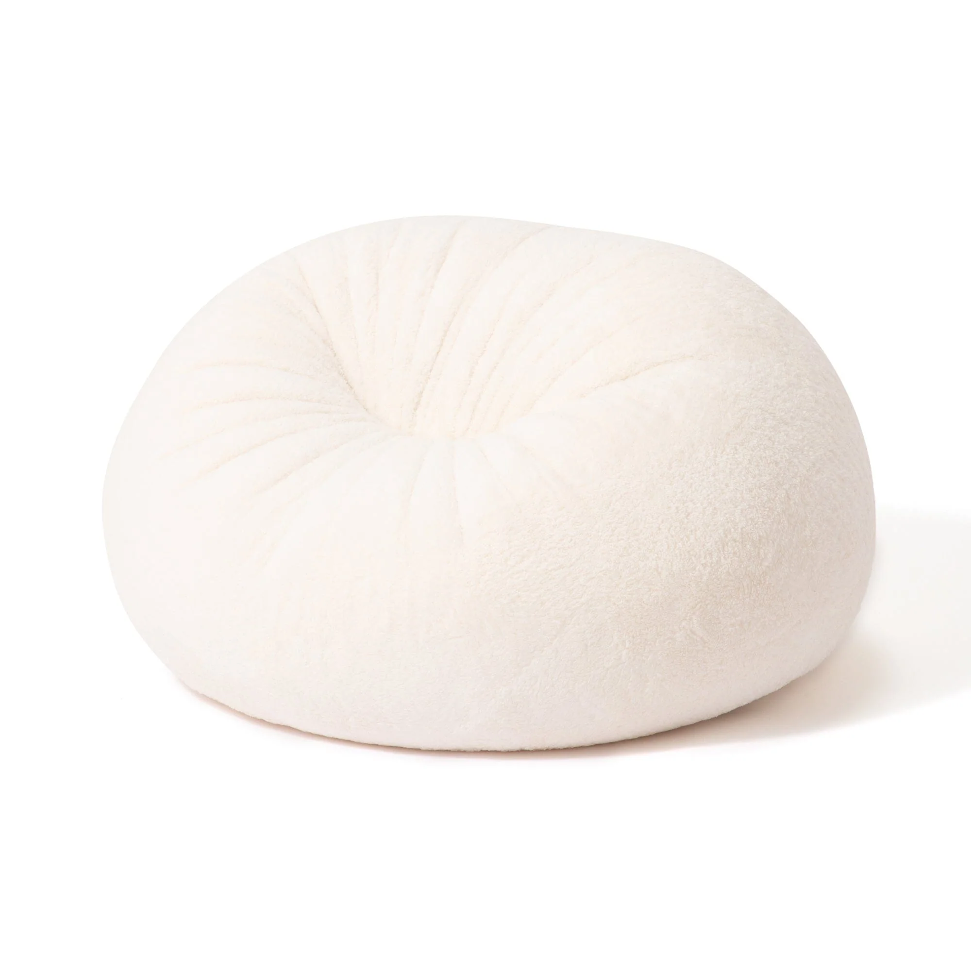 Poodle Fur Bean Sofa – Ivory