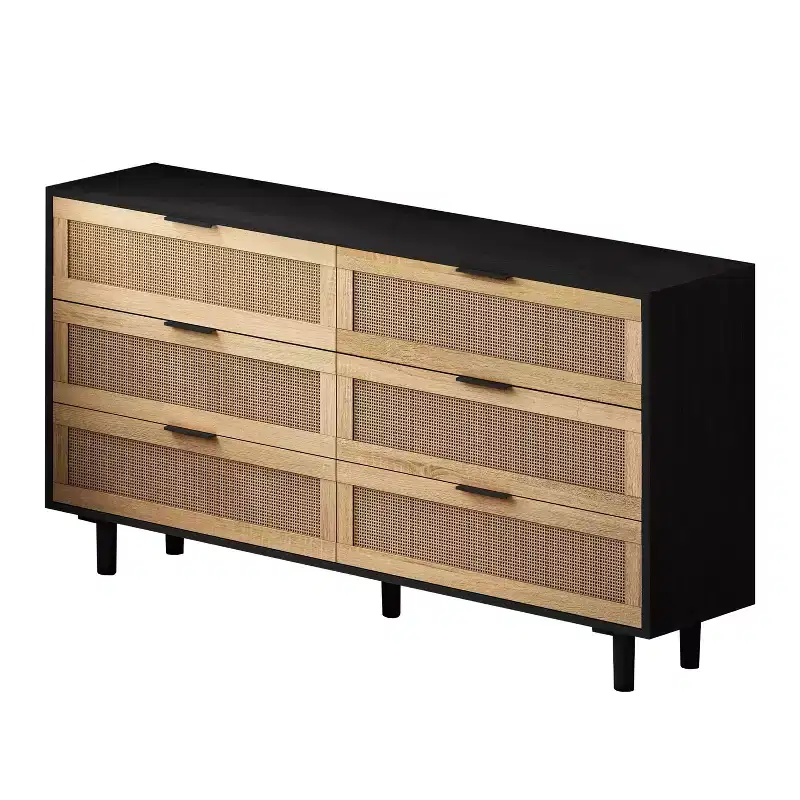 6-Drawer Rattan Storage Cabinet 51.18