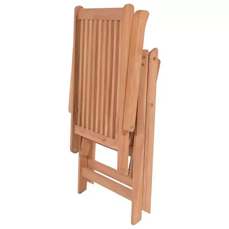 vidaXL Garden Chair Set of 6 Teak Solid teak wood Foldable