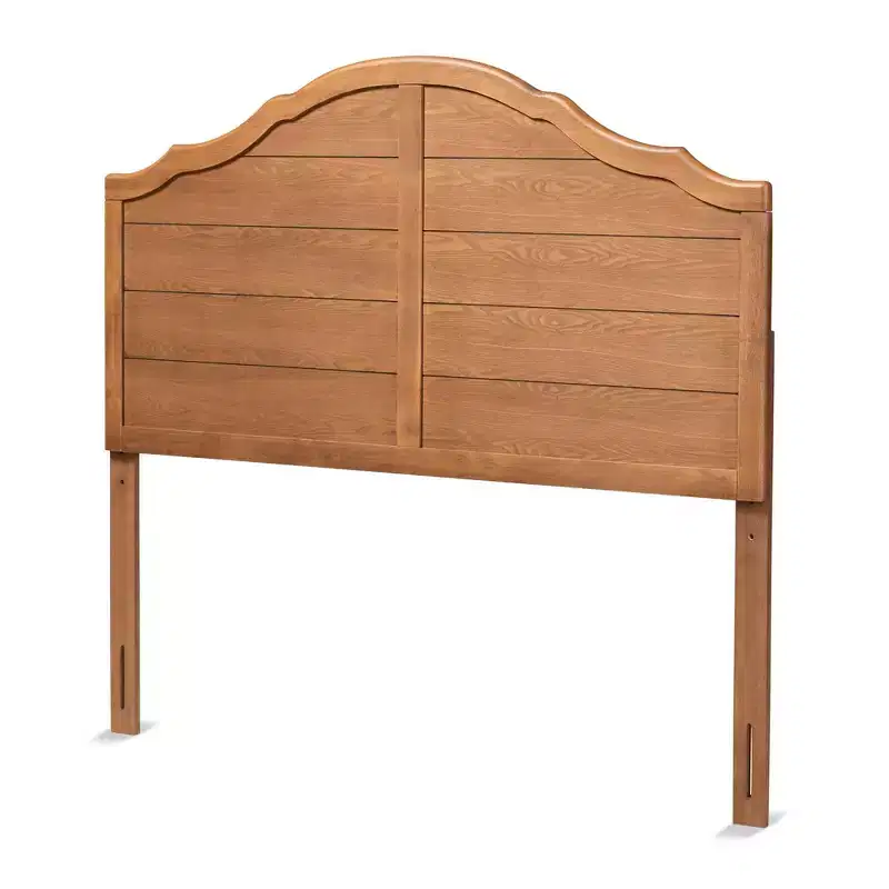 Full Size Vintage Farmhouse Arched Headboard in Ash Walnut