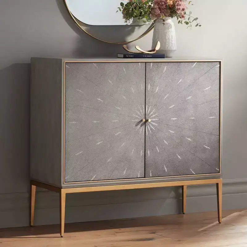 55 Downing Street Tate 39 1/2 Wide 2-Door Gray Wood Modern Accent Chest
