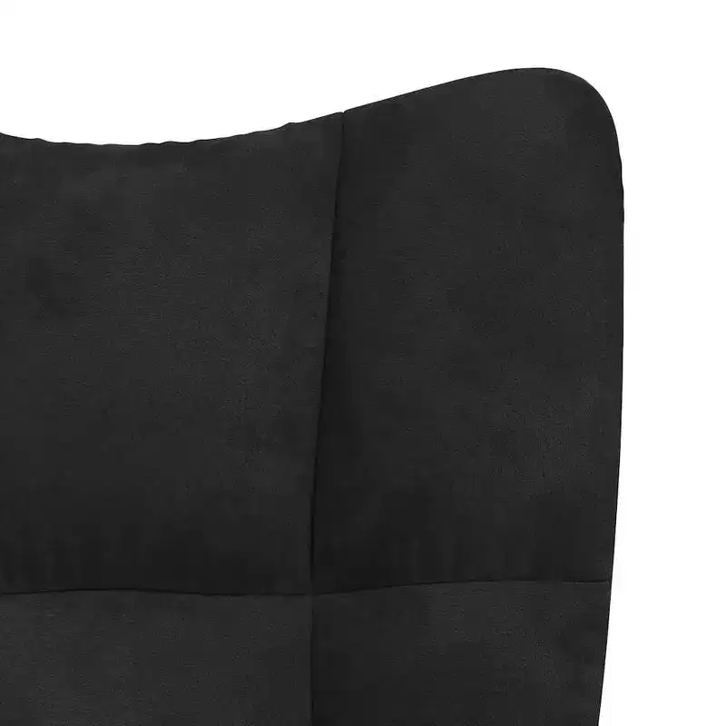 Relaxing Chair Light Gray Velvet