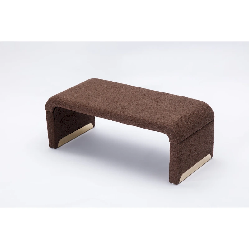 Bench With Gold Metal Legs
