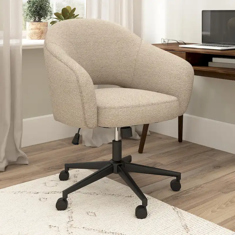 Bush Furniture Fairfax Mid Century Modern Desk Chair for Home Office