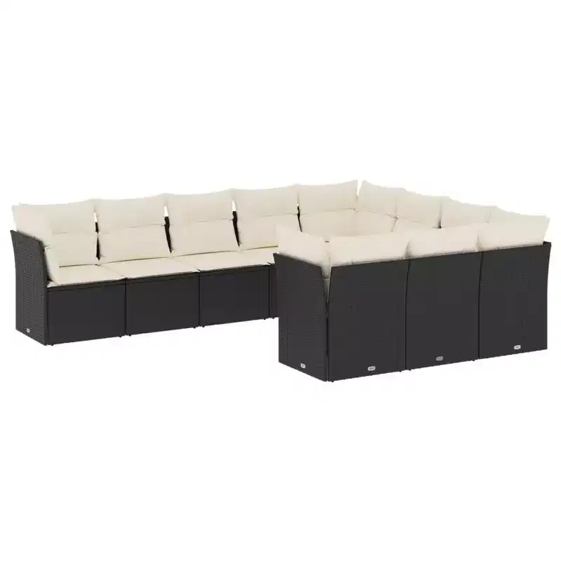 vidaXL Modular Outdoor Garden Sofa Set with Cushions - Multiple Colors