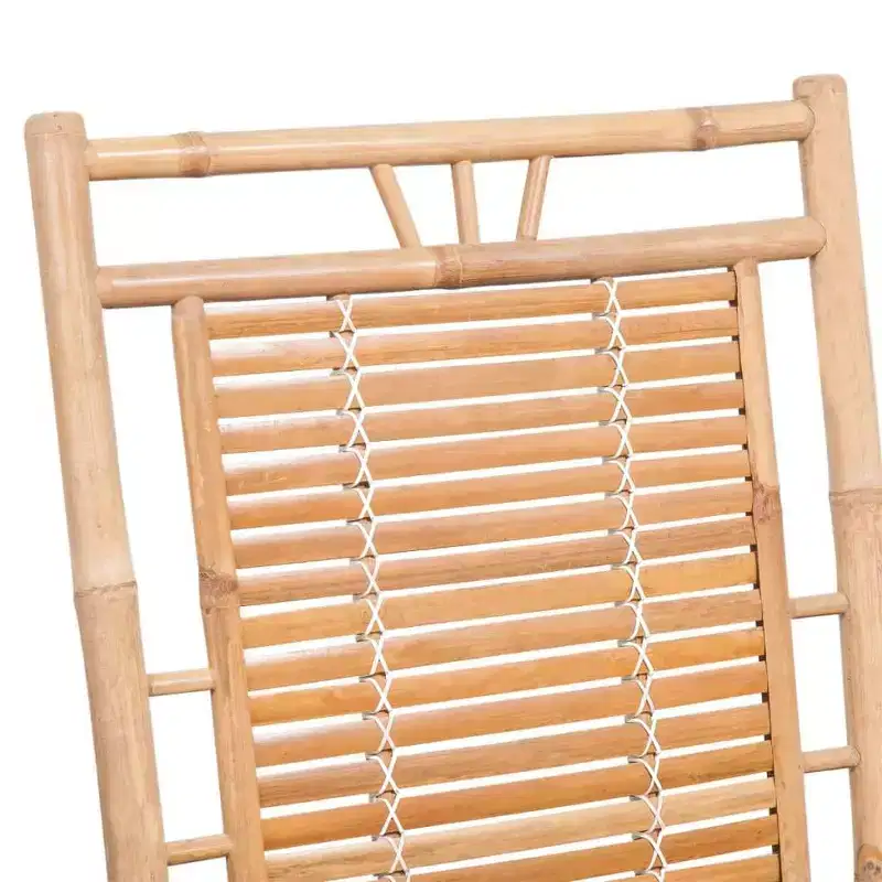 vidaXL Rocking Chair Bamboo, Natural