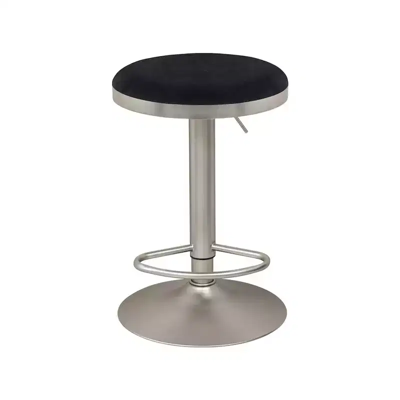 Meridian Furniture,Brody Black Velvet Adjustable Stool