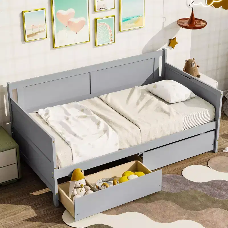 Full Bunk Bed Safety Rail High Weight Capacity Heavy-Duty Metal