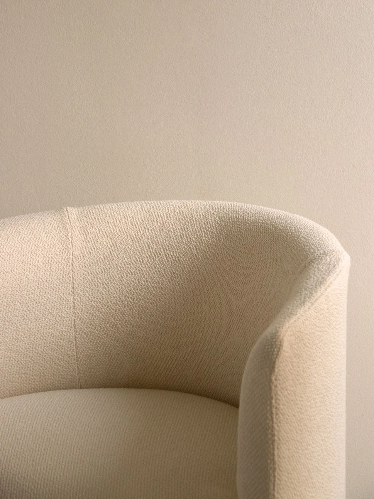 Washable Loose Cover for Club Chair Wool-Blend Boucl, 3 Neutrals