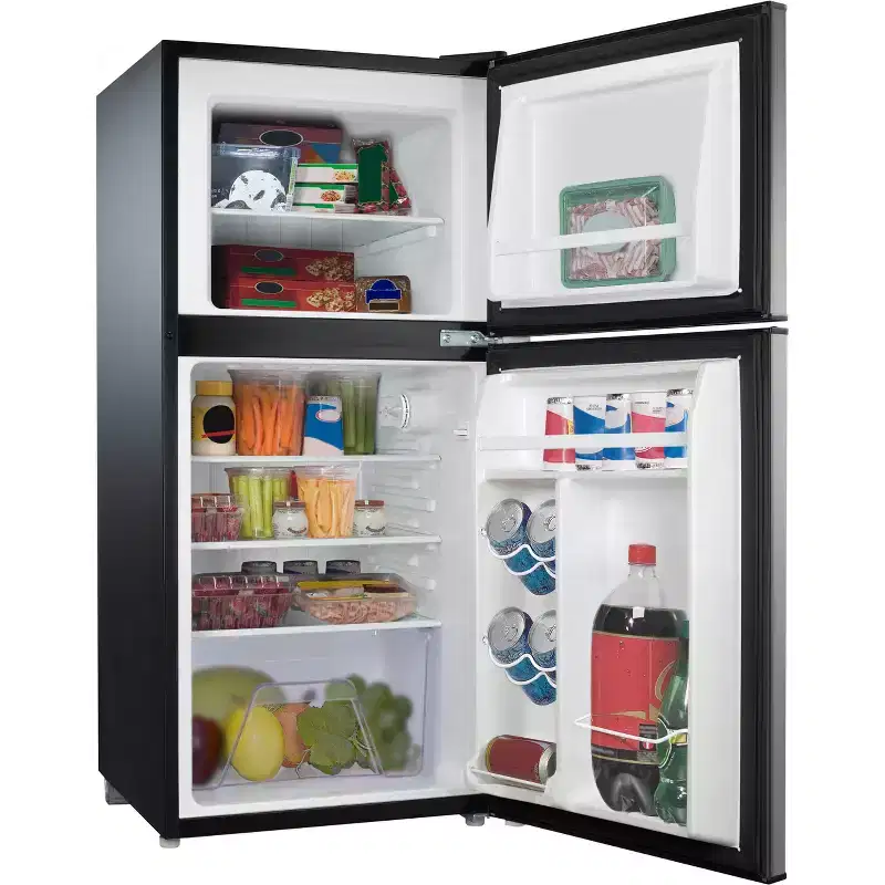 Whirlpool 4.0 cu ft Refrigerator WH40S1E - Stainless Steel: Mini Fridge, Energy Star, Reversible Door, 68.34 lbs
