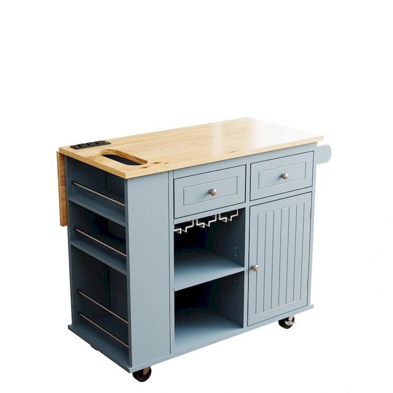 Kitchen Island with Power Outlet