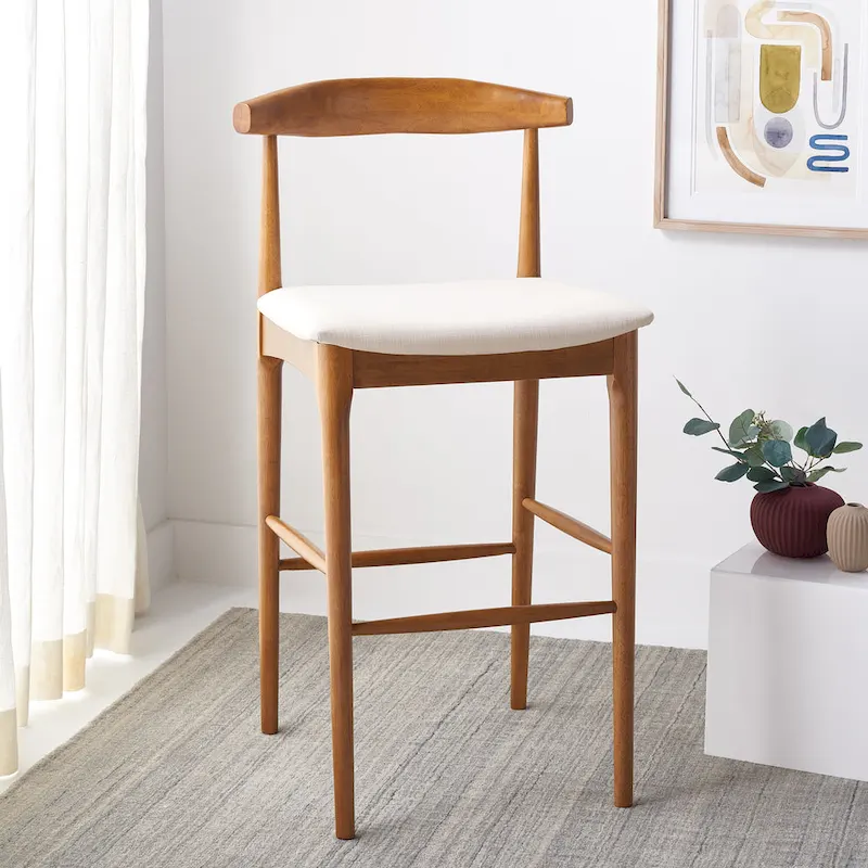 SAFAVIEH Miranda Retro 30-inch Bar Stool - 22 In. W x 21 In. D x 42 In. H - 22Wx21Dx42H