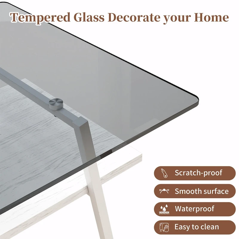 38.58 Rectangle Coffee Table with Modern Design