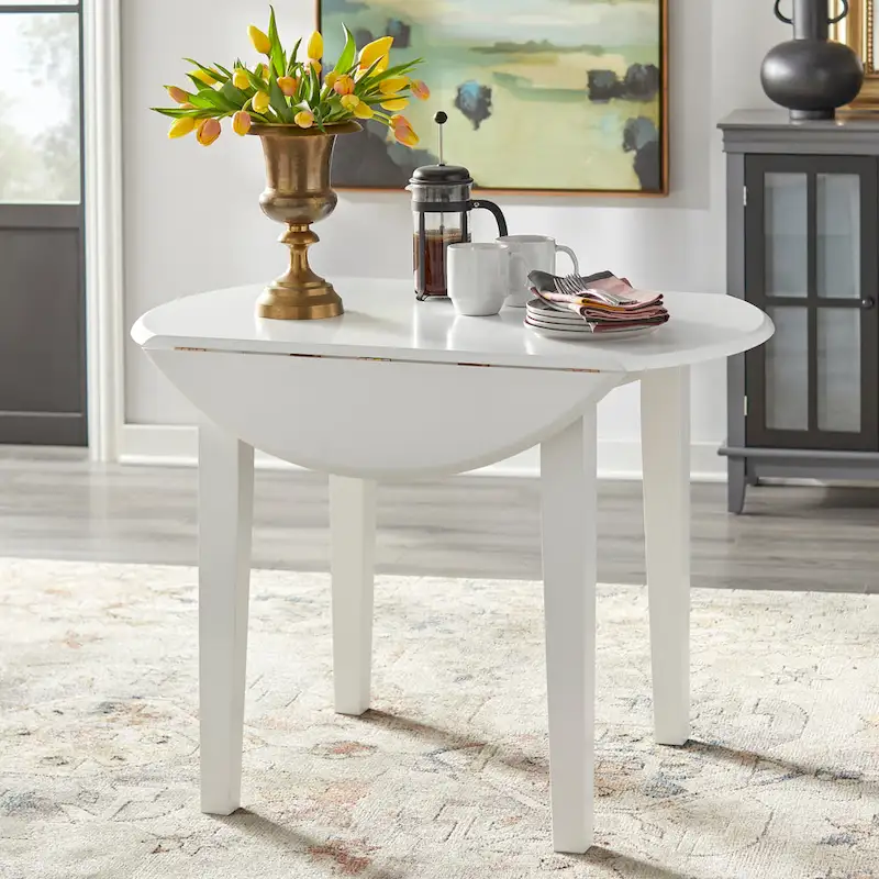 Solid Wood Drop Leaf Dining Table
