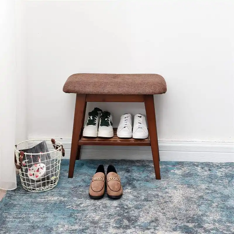 Bamboo Entryway Bench - 11.8D x 23.6W x 17.7H